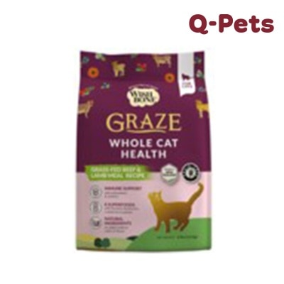 Wishbone 猫用无壳物草饲牛羊配方10lb