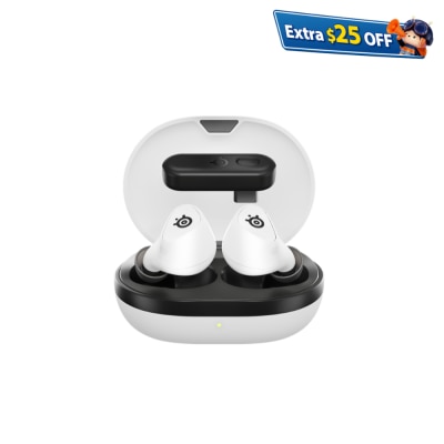 SteelSeries Arctis GameBuds True Wireless (PS- White) – 61682 Earbuds