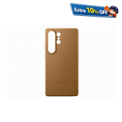 SAMSUNG 三星電子 Galaxy S25 Ultra 純素皮革保護殼