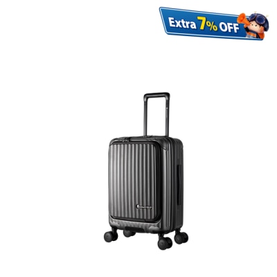 Daycrown 7828 Japan Hinomoto Wheels PC Front & Middle Opening Suitcase