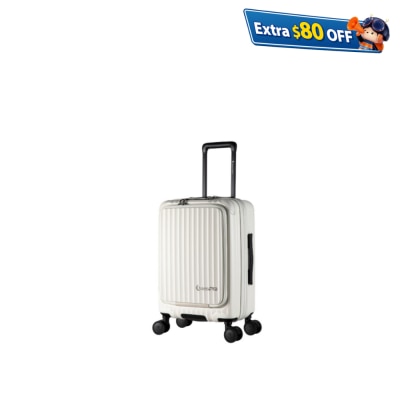 Daycrown 7828 Japan Hinomoto Wheels PC Front & Middle Opening Suitcase