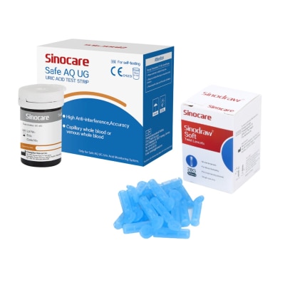 Sinocare Safe AQ UG 尿酸試紙 50張+採血針50枝