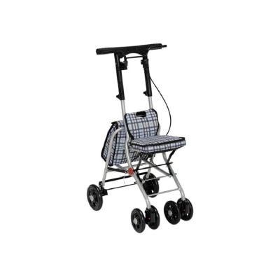 TacaoF lightweight walking trolley blue checkered
