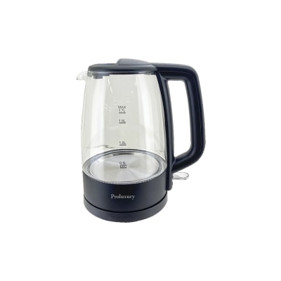 Proluxury PKT908017 Glass Electric Kettle 1.7L (UK Strix Controller)