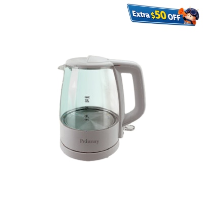 Proluxury PKT907010 Glass Electric Kettle 1L (UK Strix Controller)