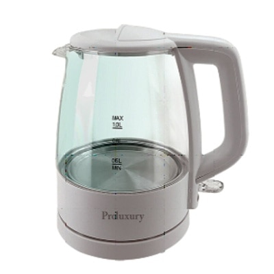 Proluxury PKT907010 玻璃电热水壼1.0L-（白色）(英国STRIX 温控器)