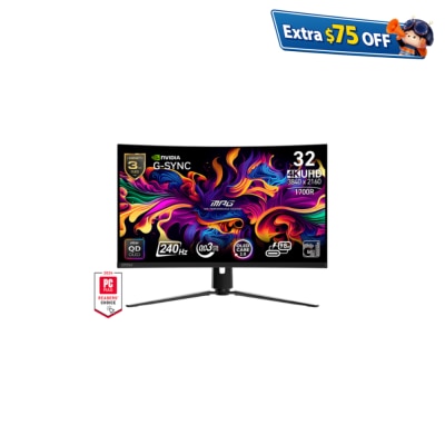 MSI MPG 321CURX QD-OLED 32" 4K 240Hz Curved Gaming Monitor