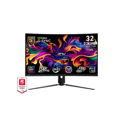 MSI 微星 MPG 321CURX QD-OLED 32" 4K 240Hz 曲面 電競顯示屏