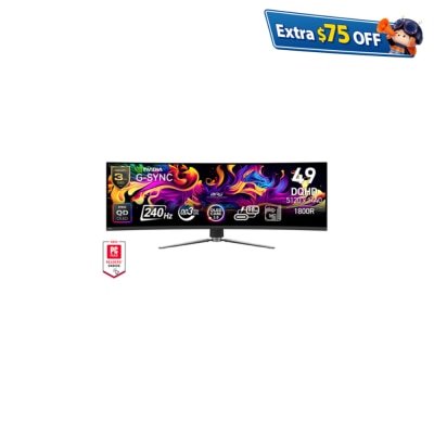 MSI MPG 491CQPX QD-OLED DQHD 49" 240Hz Curved Gaming Monitor