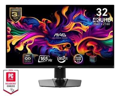 MSI 微星 MAG 321UP QD-OLED 32" 4K 165Hz 電競顯示屏