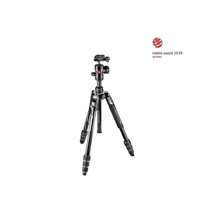 MANFROTTO 曼富图 Befree Advanced 铝合金扭锁旅行三脚架套装 ( 黑色 )