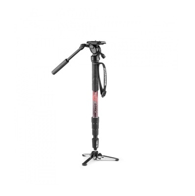 MANFROTTO 曼富图 Element MII铝合金液压摄像独脚架带液压云台 摄影稳定器