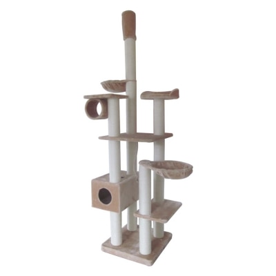 Meow Me 6 Layers Cat Tree 600W x 600D x 2200Hmm MM80559 - EartHmm Tone