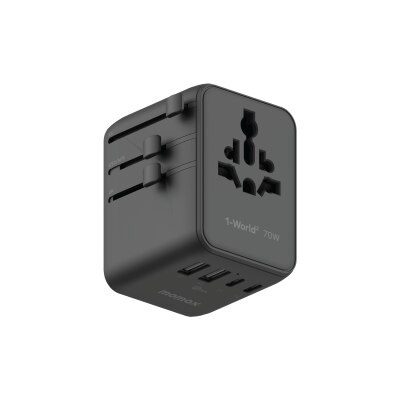 Momax - 1-World2 70W 5-插口雙AC旅行充電插座 UA22UK