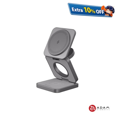 ADAM elements Mag 3 Pro Qi2 15W Foldable 3-in-1 Travel Magnetic Wireless Charging Stand