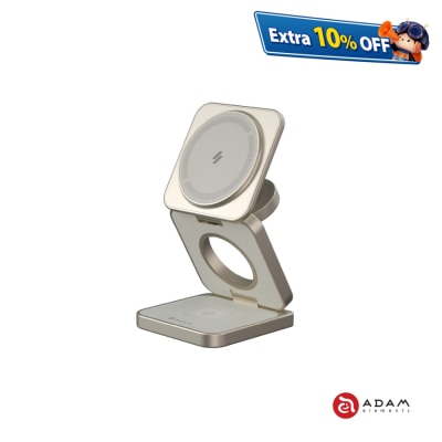 ADAM elements Mag 3 Pro Qi2 15W Foldable 3-in-1 Travel Magnetic Wireless Charging Stand