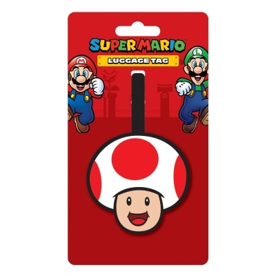 NINTENDO 任天堂 Mario 瑪利歐多功能行李吊牌 Toad 奇諾比奧