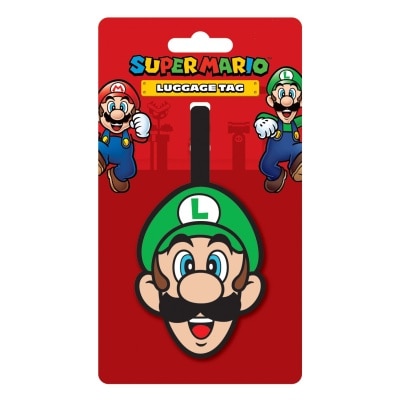 NINTENDO 任天堂 Mario 瑪利歐多功能行李吊牌 Luigi 路易治
