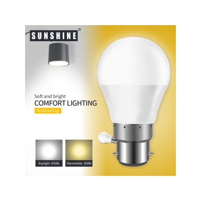 Sunshine - LED Bulb A60 9W B22 Daylight 6500K