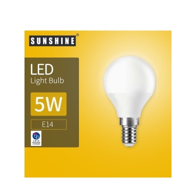 Sunshine LED 燈泡 G45球膽 - 5W E14細螺頭 6500K 白光