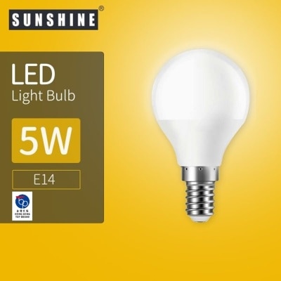 Sunshine LED 灯泡 G45球胆 - 5W E14细螺头 3000K 黄光