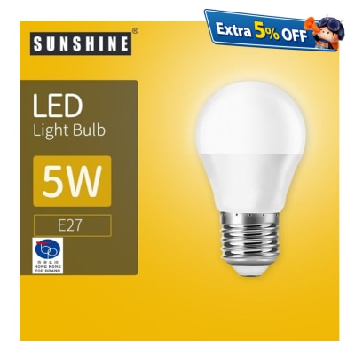 Sunshine LED Bulb G45 5W E27 Warmwhite 3000K