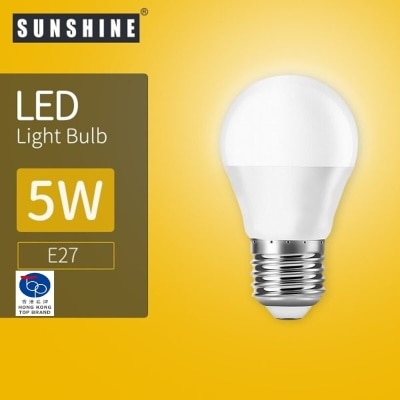 Sunshine LED 灯泡 G45球胆 - 5W E27大螺头 3000K 黄光