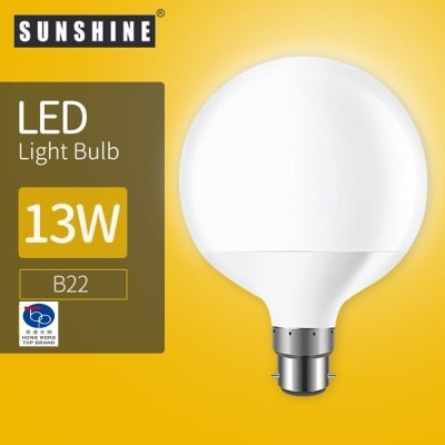 Sunshine LED 燈泡 G95大球型膽 - 13W B22 釘頭 6500K 白光