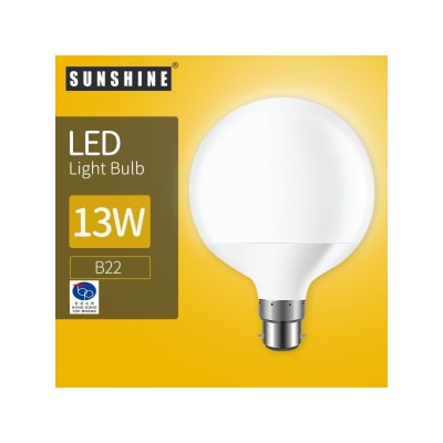 Sunshine LED 燈泡 G95大球型膽 - 13W B22 釘頭 6500K 白光