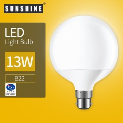 Sunshine LED 燈泡 G95大球型膽 - 13W B22 釘頭 6500K 白光