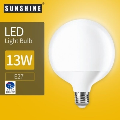Sunshine LED 燈泡 G95大球型膽 - 13W E27大螺頭 6500K 白光