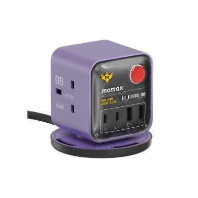 Momax 1-Charge Work Flow PD30W 3-Outlet Power Cube with USB Power Strip