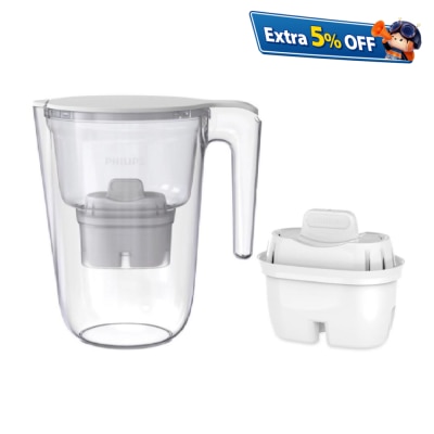 PHILIPS 飛利浦 Mirco Pure AWP2937WHT/97濾水壺連1個濾芯 AWP210 套裝