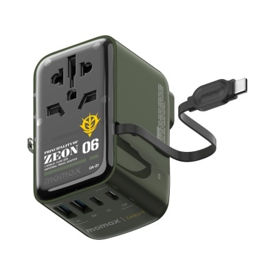 Momax 1-World+ Flow 35W 4-插口 內建 USB-C 充電線