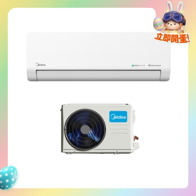MIDEA 美的 - MS-12CRF8F 1.5匹遙控變頻淨冷 分體式冷氣機