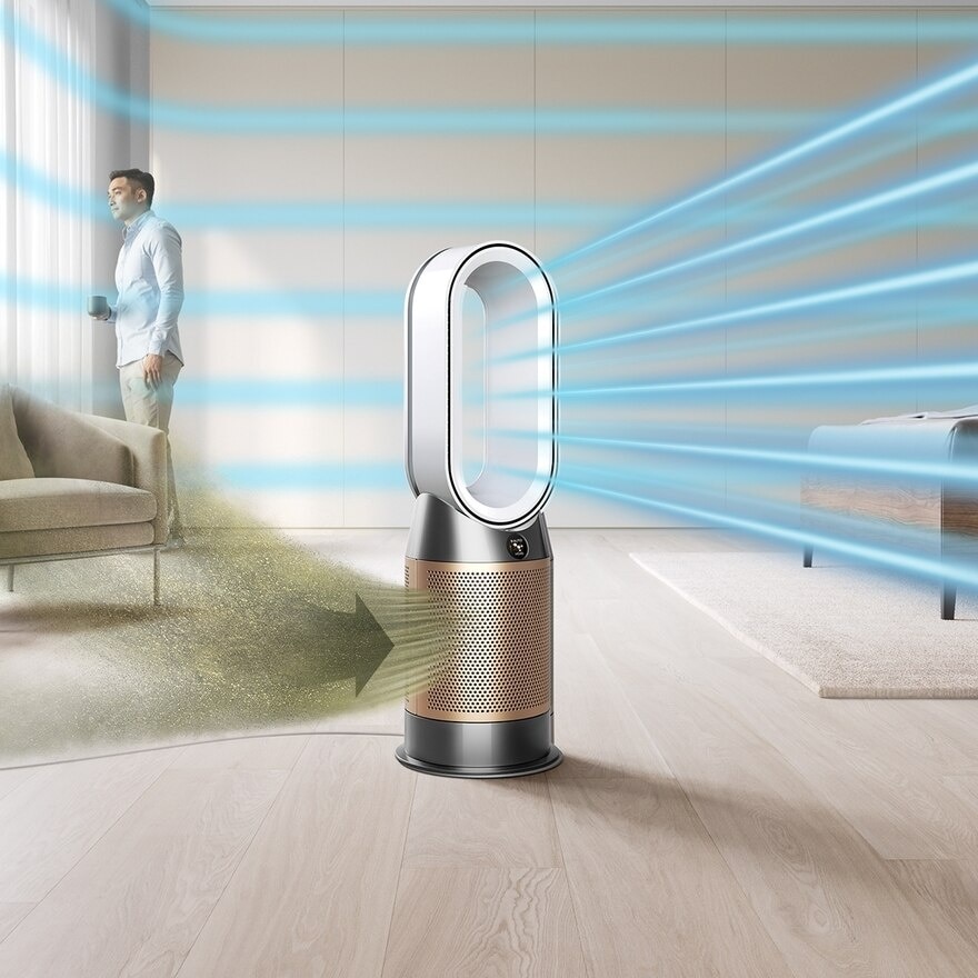 DYSON HP12 Purifier Hot+Cool De-NOx (White/Gold) | Fortress