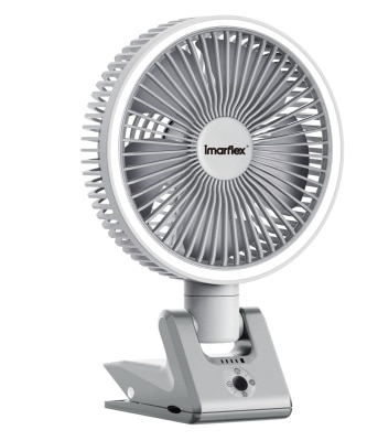 IMARFLEX 伊瑪牌 IFC-20DK 7.9吋充電式檯夾多用扇