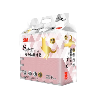 3M - Safety Puzzle Play Mat - Dry Rose 6pcs/pack (9924E)