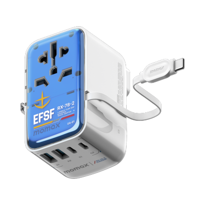 Momax 1-World+ Flow 35W 4-插口 內建 USB-C 充電線