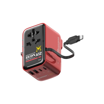 Momax 1-World+ Flow 35W 4-插口 內建 USB-C 充電線