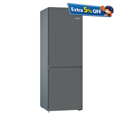 BOSCH NoFrost fridge-freezer with dual cooling - Stone grey Fridge