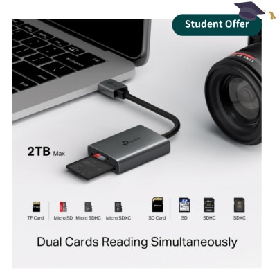 TP-Link UA430 USB 3.0 Type-A to SD & microSD 3.0 Card Reader