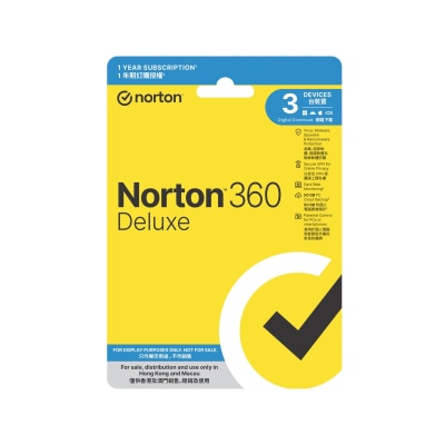 Norton - 360 Deluxe - 1 Year, 1 User, 3 Devices (Physical Card Version)