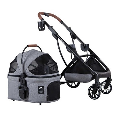 Dodopet DODOPET 鋁合金車籃分拆款 高層摺疊寵物貓狗手推車（寵物承重：20kg） image