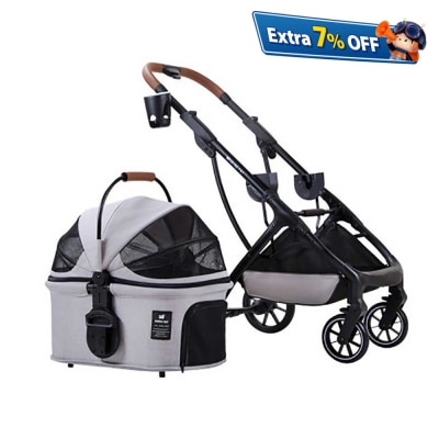 Dodopet DODOPET 铝合金车篮分拆款 高层折叠宠物猫狗手推车（宠物承重：20kg）