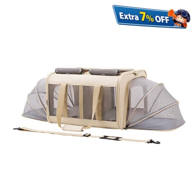 Dodopet large middle partition breathable foldable pet bag for cats and dogs (upgraded mobile tent version)