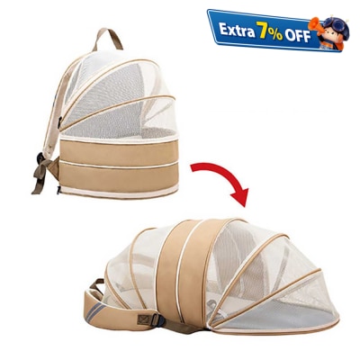 Dodopet 宠物猫咪半隐秘通风可折叠背囊 (升级可扩展移动帐篷版)