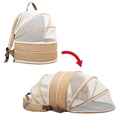 Dodopet 寵物貓咪半隱秘通風可摺疊背囊 (升級可擴展移動帳篷版)