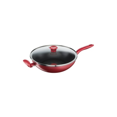 TEFAL - Tefal So Chef 32cm Wokpan + glass Lid G1359895 Wok Pan