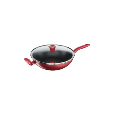 TEFAL Tefal So Chef 30cm Wokpan + glass Lid G1359495 Wok Pan